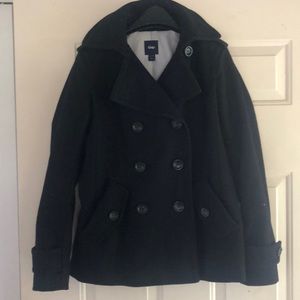 Black GAP pea coat